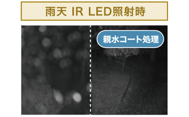 雨天 IR LED照射時
