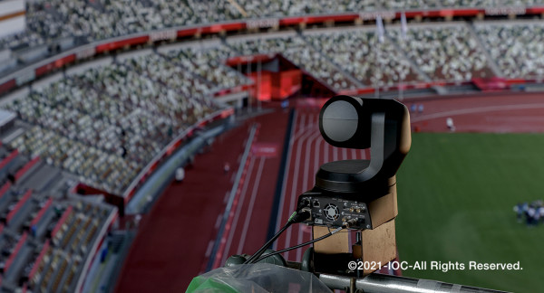 国立競技場に設置された4Kインテグレーテッドカメラ