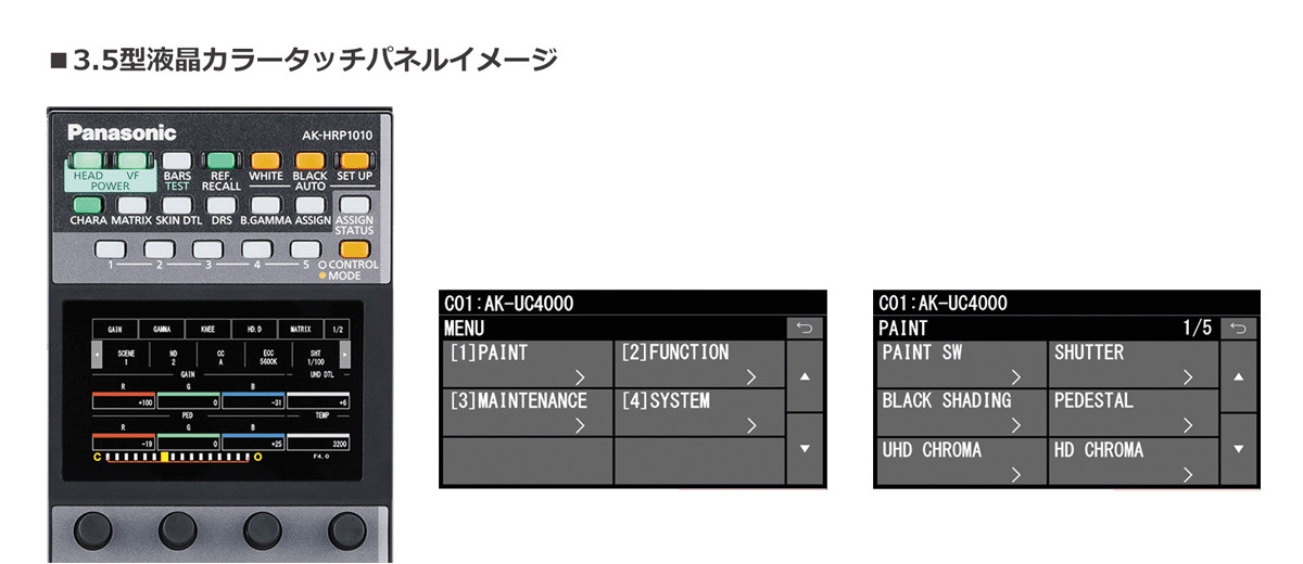 AK-HRP1010　3.5型液晶カラータッチパネルイメージ